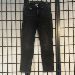 J. Crew Denim 9” Vintage Straight Distressed Black Pants Size 27 Re-Imagined
